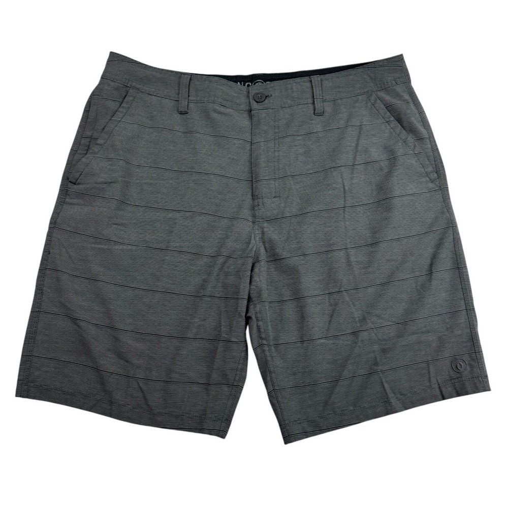 Hang Ten Gray Hybrid Series Shorts Polyester Blend‎ Stretch Drawstring Size 38